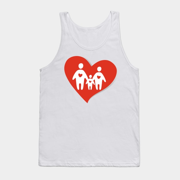 Happy family, F is for Family Tank Top by Ben Foumen